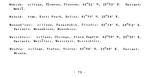 Decision list  United States, Department of the Interior, Board on Geographical Names1944-1947